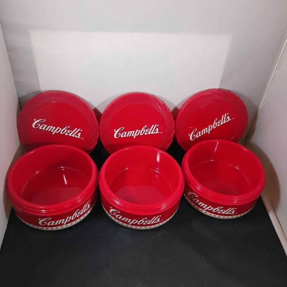 Campbell's 1998 Condensed Soup Can-Tainer Plastic 11oz (5)